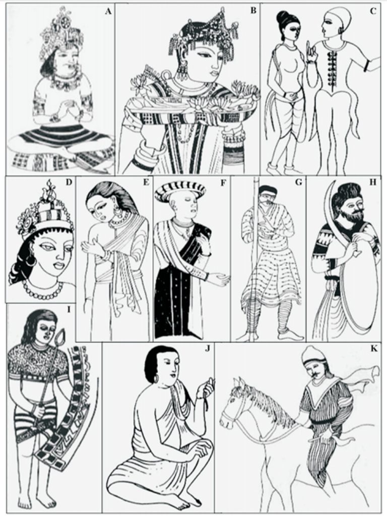mens costumes Gupta period