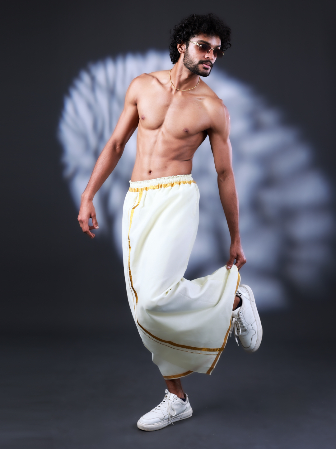 Purushu Arie tailored vetti/veshti/mundu