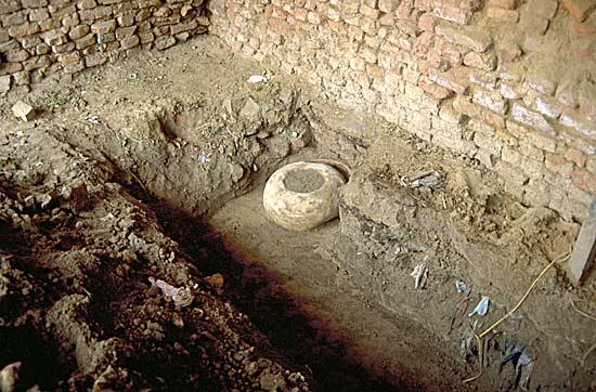 Brick structural remains from Indus Valley Civilisation