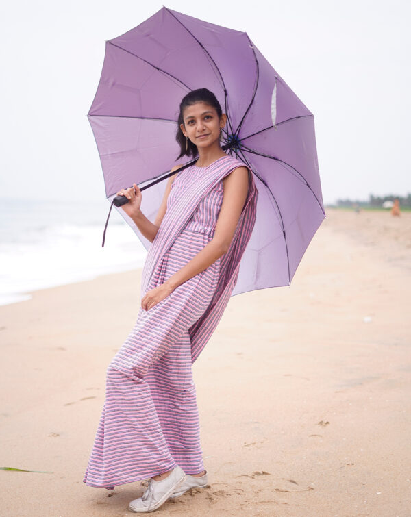 Purushu Arie Pudavai Saree Dress Pastel Pink