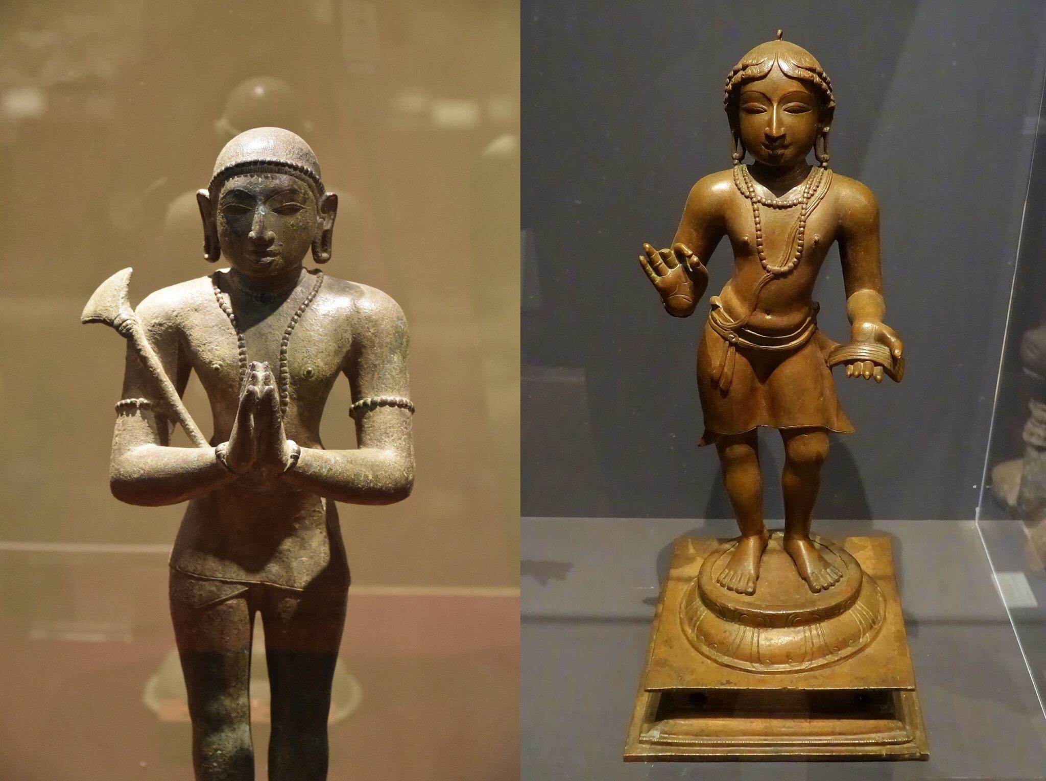 Appar & Manikkavasagar - Chola Bronze, 12th century CE